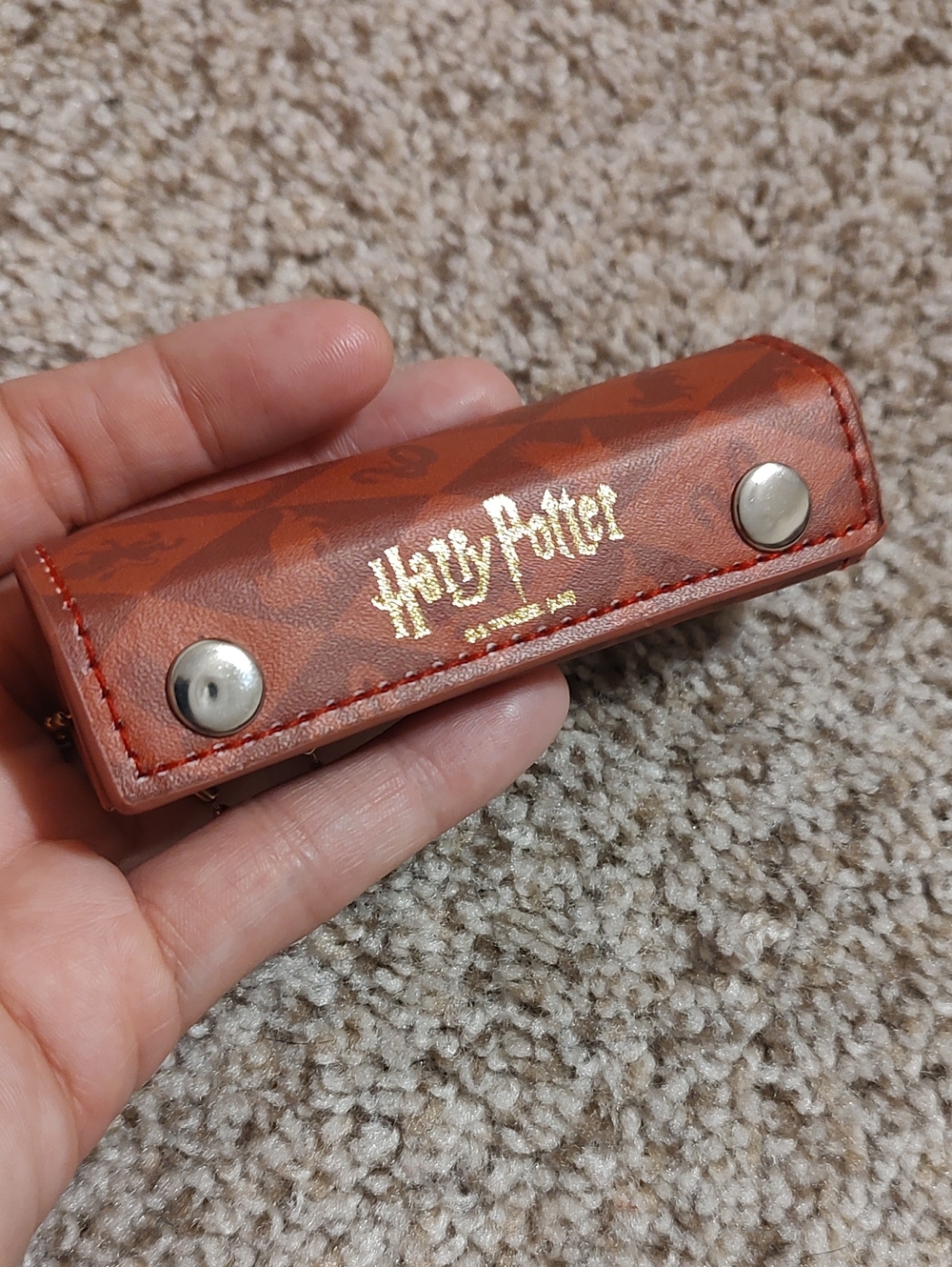 Warner Bros. Harry Potter Burgundy Nail Care Kit with Gold Tools